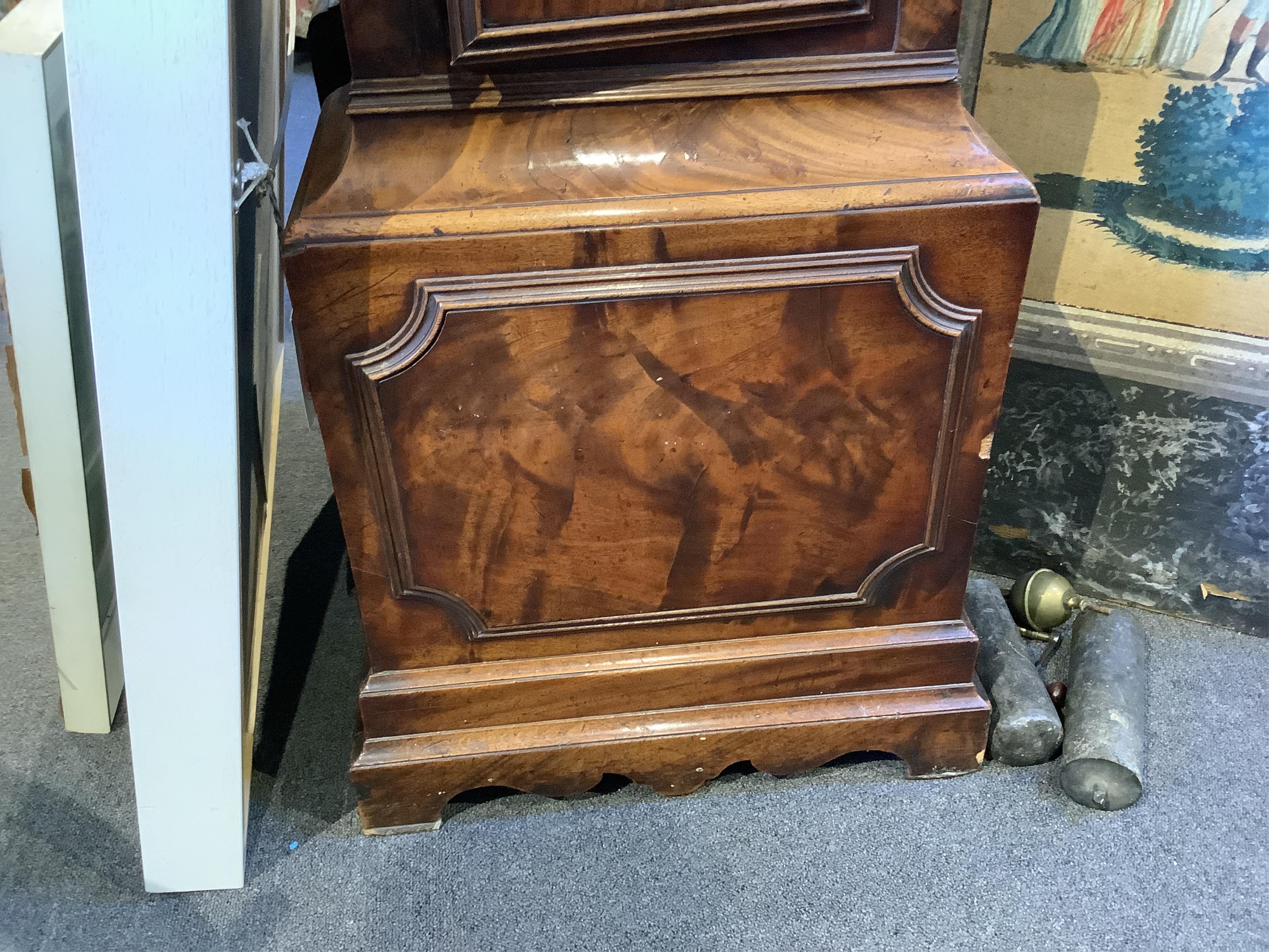 A George III mahogany eight day longcase clock, anonymous, c.1770